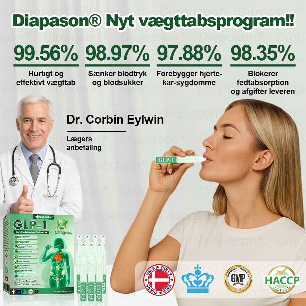 Officiel Butik | Diapason® GLP-1 9 I 1 Sundhedsløsning Oral Væske 🌿 Formel til beskyttelse mod kronisk sygdom 💎