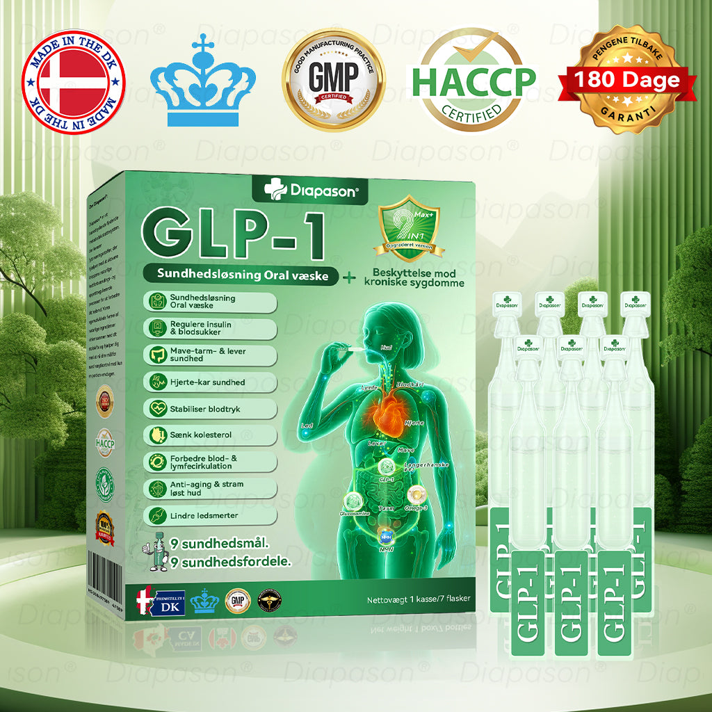 Officiel Butik | Diapason® GLP-1 9 I 1 Sundhedsløsning Oral Væske 🌿 Formel til beskyttelse mod kronisk sygdom ✌️