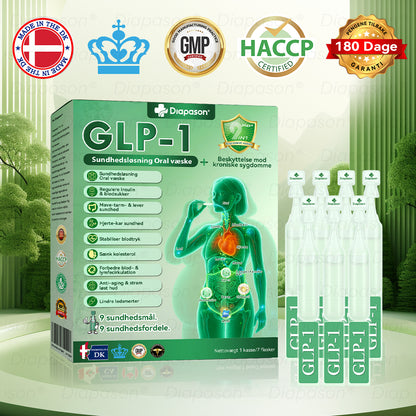 Officiel Butik | Diapason® GLP-1 9 I 1 Sundhedsløsning Oral Væske 🌿 Formel til beskyttelse mod kronisk sygdom ✌️