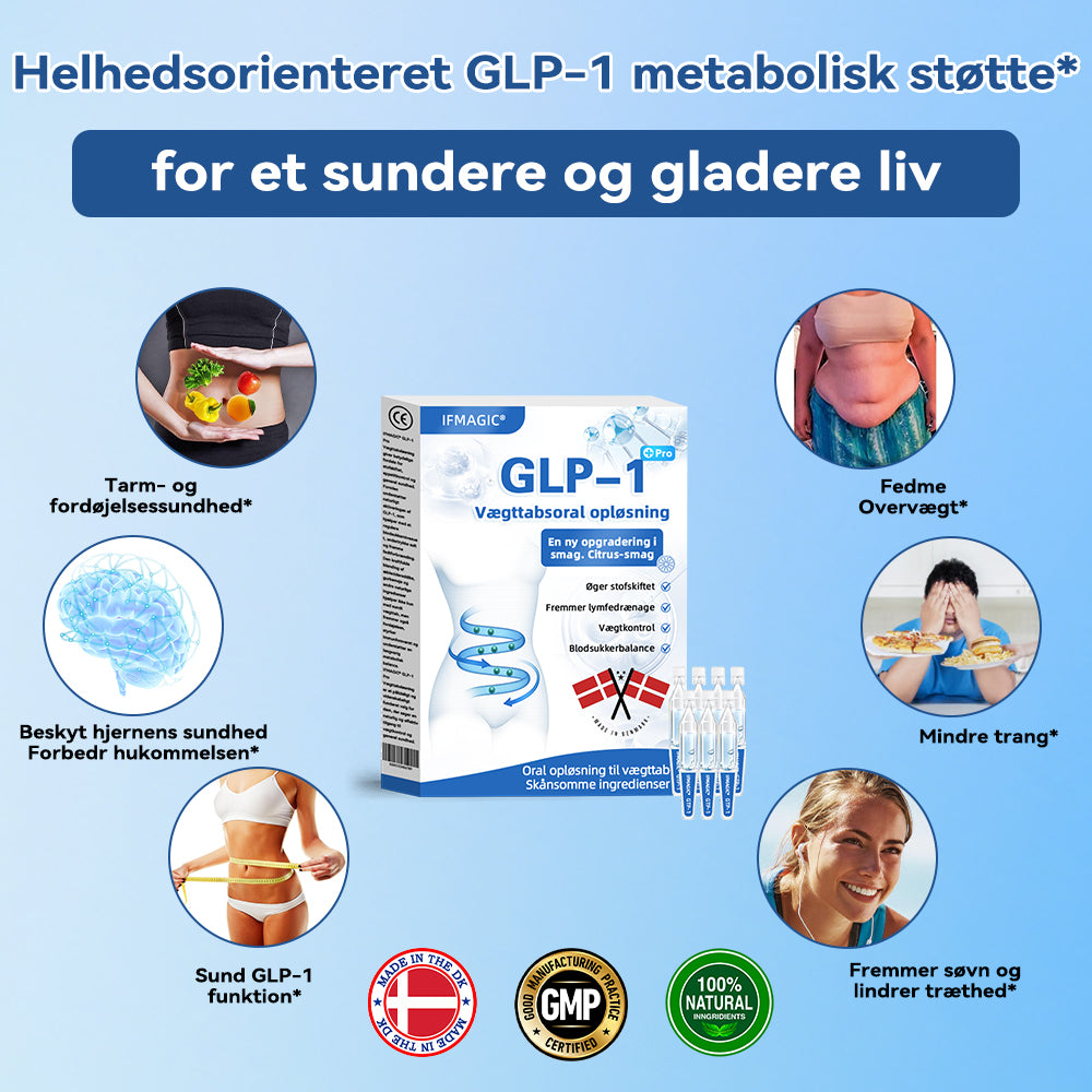 IFMAGIC® GLP-1 Pro Vægttab Oral Opløsning👩‍⚕️En dosis om dagen – synlige resultater inden for 7 dage🔥Velegnet til kroniske sygdomme, fedme, diabetes, hjerte-kar-sygdomme🥰