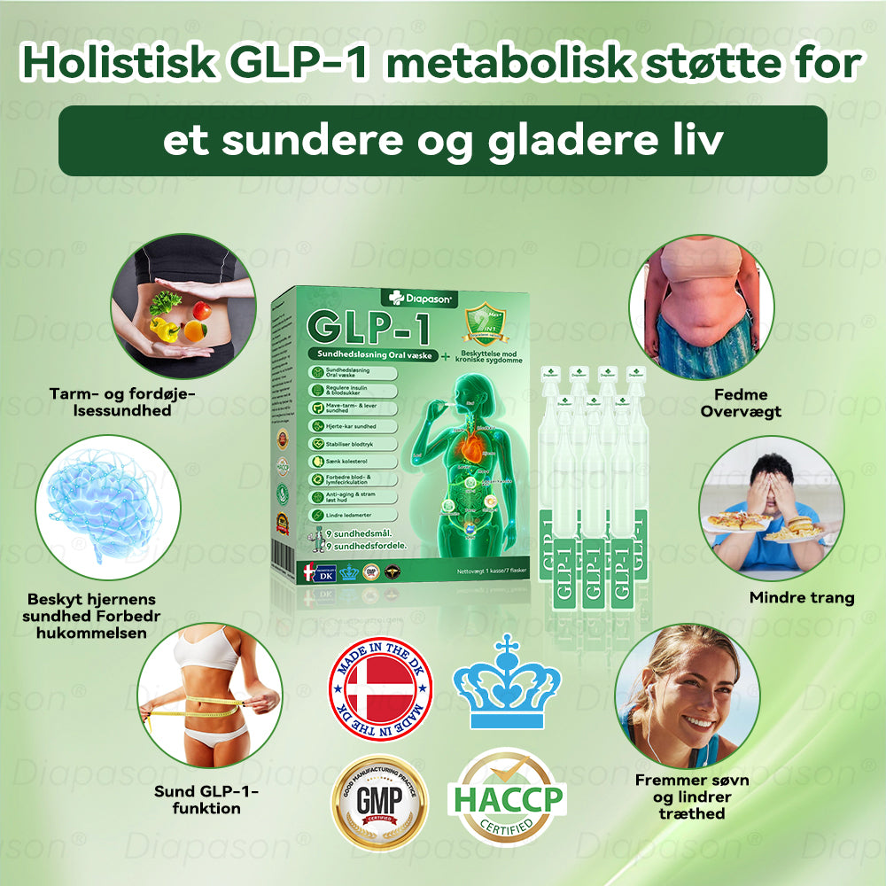 Officiel Butik | Diapason® GLP-1 9 I 1 Sundhedsløsning Oral Væske 🌿 Formel til beskyttelse mod kronisk sygdom ✌️